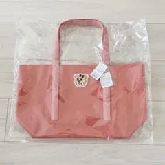 【新品未使用】オールドテディガール　ワッペントートバッグ　ピンク　LL 大