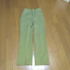 Mila Owen ハイウエスト スリットパンツ オリーブ 0