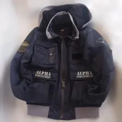 ☆ALPHA INDUSTRIES☆ライダースジャケットミリタリージャケット M
