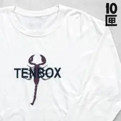 10s テンボックス XL ロンT サソリ 袖プリント ホワイト TENBOXのサムネイル