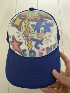 ソニックキャップ　y2k デコキャップ