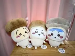 ちいかわ・きのこ着ぐるみBIGぬいぐるみ3種(ちいかわ＆ハチワレ＆うさぎ)