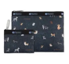 BAILA バイラ 4月号 付録 LeSportsac ワンコ柄ポーチセット