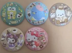 サンリオ Characters 刺繍缶バッジビスケット