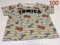 トミカ　緊急車両　白バイ　消防車　半袖Tシャツ 100