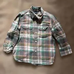 GapKids チェック柄長袖シャツ 110 cm 羽織　秋冬