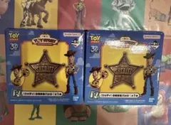 1番くじ　一番くじ　トイストーリー　ウッディ　保安官バッジ　F賞