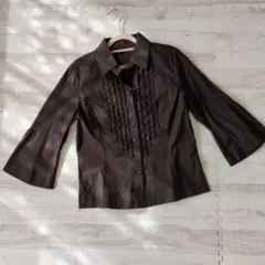 レリアン　七分袖ブラウス