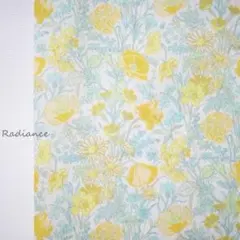 リバティ76.フローレンスメイ タナローン はぎれ布生地 ボタニカル 黄色