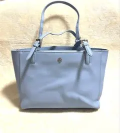 Tory Burch トリーバーチ トートバッグ ライトブルー　A4 水色