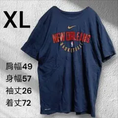 海外古着 Tシャツ ネイビー XL ナイキ NBA