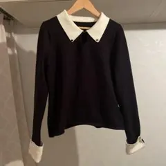 襟付きニット 長袖