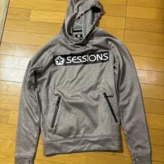SESSIONS フード付きパーカー Sサイズ グレー