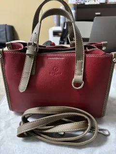 D.KELLY ハンドバッグ レッド 2way