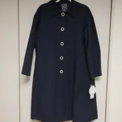 新品⬜ジュンコシマダ　撥水　花粉　コート　濃紺　Lのサムネイル