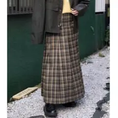 フリークスストア チェックプリーツスカート