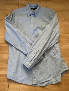 トミーヒルフィガー 長袖シャツ ブルー L 美品