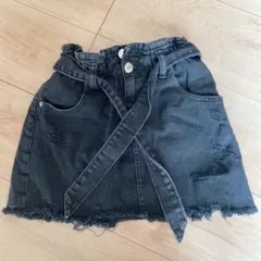 ZARA kids ダメージデニムスカート