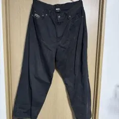 FTC ブラック バギーパンツ Lサイズ