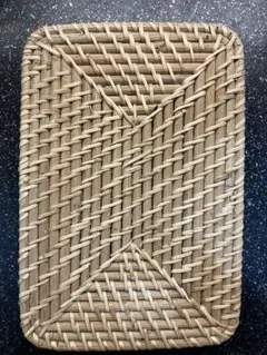 無印良品　ラタン長方形ボックス（小）フタのみ
