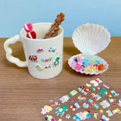 カラフルキャラクターシールセット