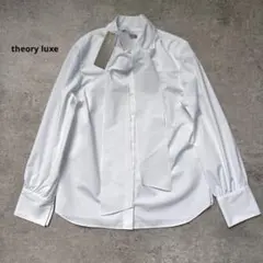 2025AW✨theoryluxe ワイドボウタイブラウス ホワイト 38 - メルカリ