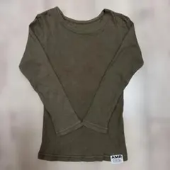 ampersand 長袖カットソー　120-130 カーキ