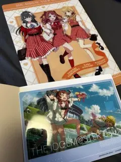 学園アイドルマスター　クリアビジュアルポスター2 花海咲季　月村手毬　藤田ことね