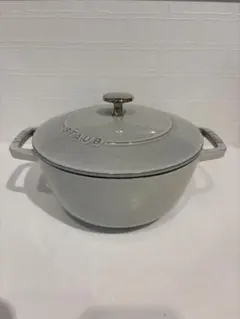 【美品】【最終価格】【現在18,437円】ストウブ　ワナベ グレー M 18cm Amazon.co.jp: ストウブ(Staub) 「 ワナベ グレー M 18cm