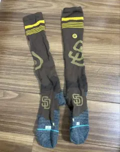 Tatis Jr. タティス 選手 支給 実使用 ソックス パドレス 右足のみ