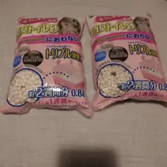 新品未使用！うさぎの消臭トイレ砂2つセット！のサムネイル