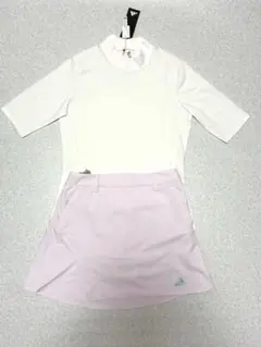 新品 golf L UV長袖ポロシャツ スカート セット　白 新品 adidasgolf L UV長袖ポロシャツ スカート セット 白 - メルカリ