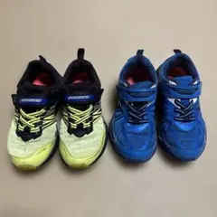 瞬足 スニーカー 2足セット 運動靴 18cm