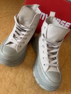 良品Converse 厚底ハイカットスニーカー23センチ TREKWAVE HI