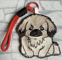 ハンドメイド 刺繍 チワワ 犬 うちの子 バッグキーホルダー チャーム