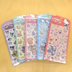 正規品　韓国 限定 サンリオ　ボンボンドロップ　5種　Tok!Tok!ステッカー