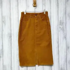 GU ジーユー (S)　コーデュロイ タイトスカート