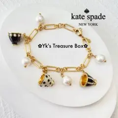 K034/kate spade/ゴールド エナメルティーカップブレスレットのサムネイル
