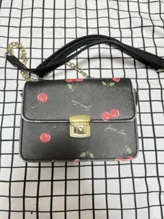 美品 jouetie ショルダーバッグ ハンドバッグ 2way ブラック 花柄 