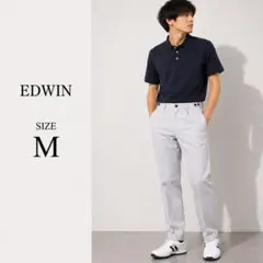 ⚫︎ EDWIN エドウィン ゴルフウェア パンツ M メンズ グレー リネン混のサムネイル