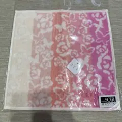 a.v.v. バラ模様 タオルハンカチ