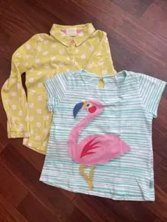 Oilily フラミンゴTシャツ、mini boden ドットシャツのサムネイル