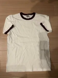 美品　クロスステッチ　リンガーTシャツ　バーガンディXL
