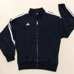 古着adidas ネイビー ジップアップジャージXL
