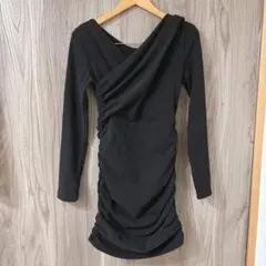 肩出し　キャバドレス　ブラック　M