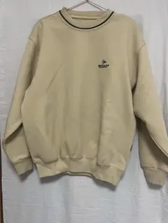 DUNLOP ベージュ クルーネック スウェット