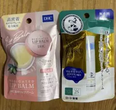 DHC 薬用リップバーム　メンソレータムリップクリーム　2個セットのサムネイル