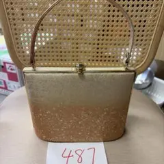 487 和装用バッグ ゴールド系 グラデーション フォーマル