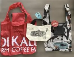 未使用タグ付き　KALDI カルディ　トートバッグ　エコバッグ　２点セットのサムネイル