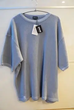 Schott ワッフルTシャツ XL 半袖 ブルー 新品タグ付のサムネイル
